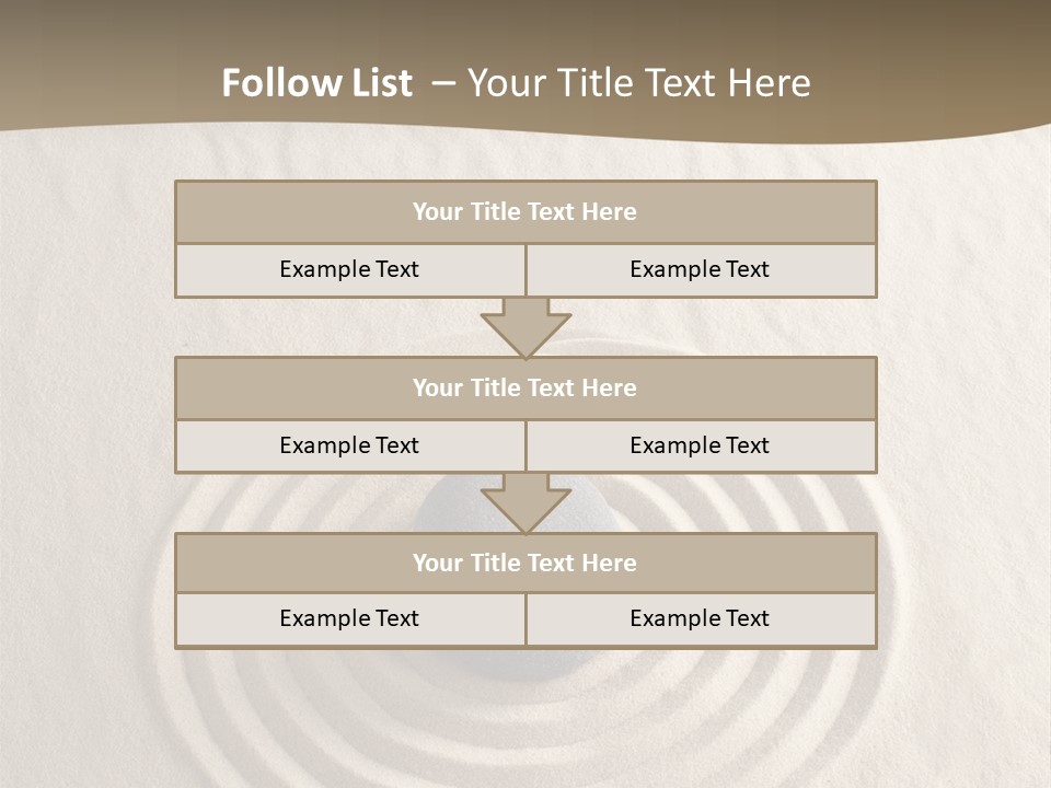 Stone Tranquil Curve PowerPoint Template