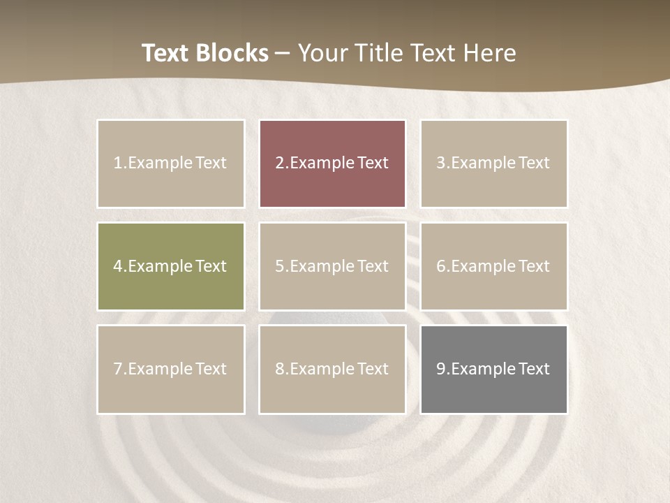 Stone Tranquil Curve PowerPoint Template
