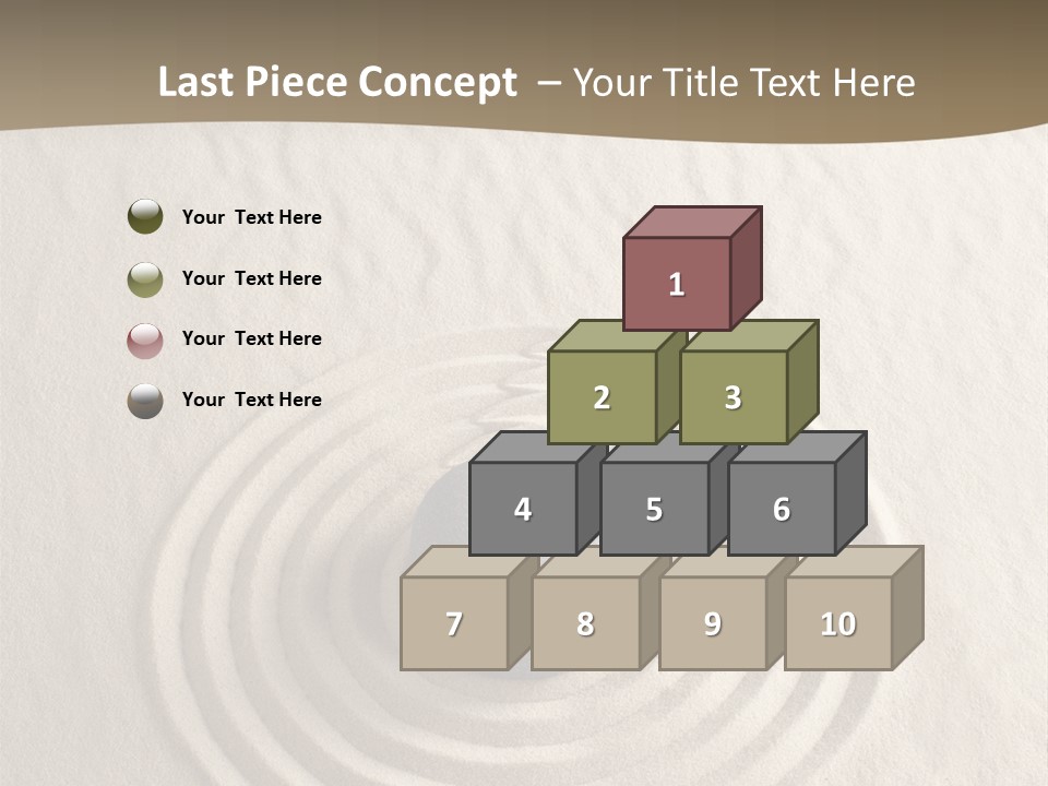 Stone Tranquil Curve PowerPoint Template