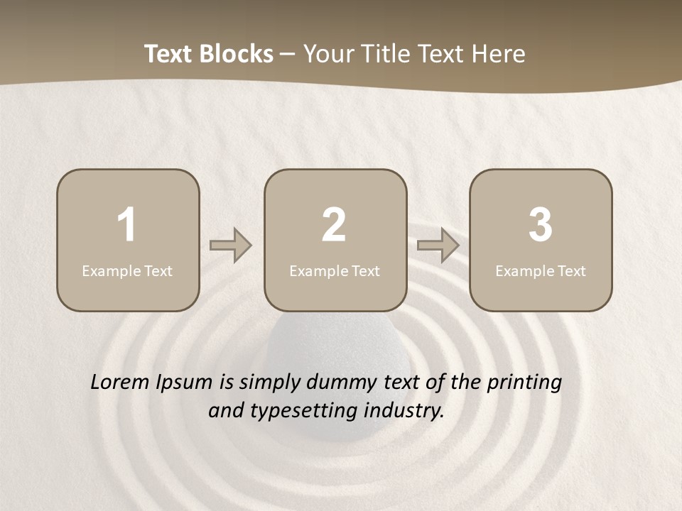 Stone Tranquil Curve PowerPoint Template