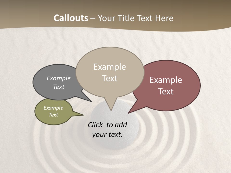 Stone Tranquil Curve PowerPoint Template
