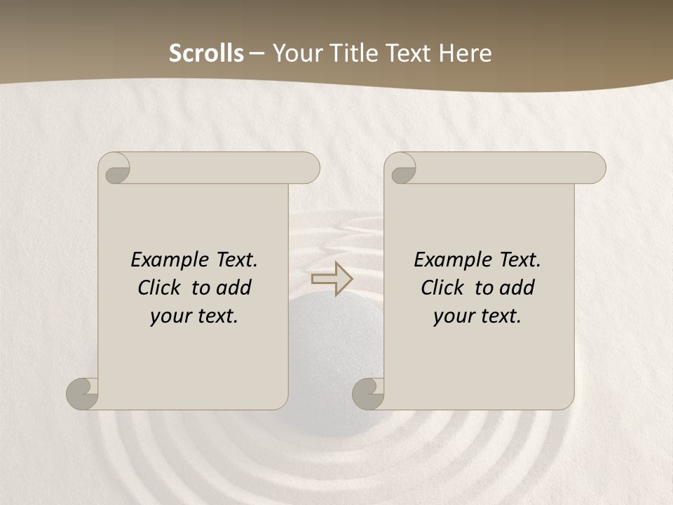 Stone Tranquil Curve PowerPoint Template