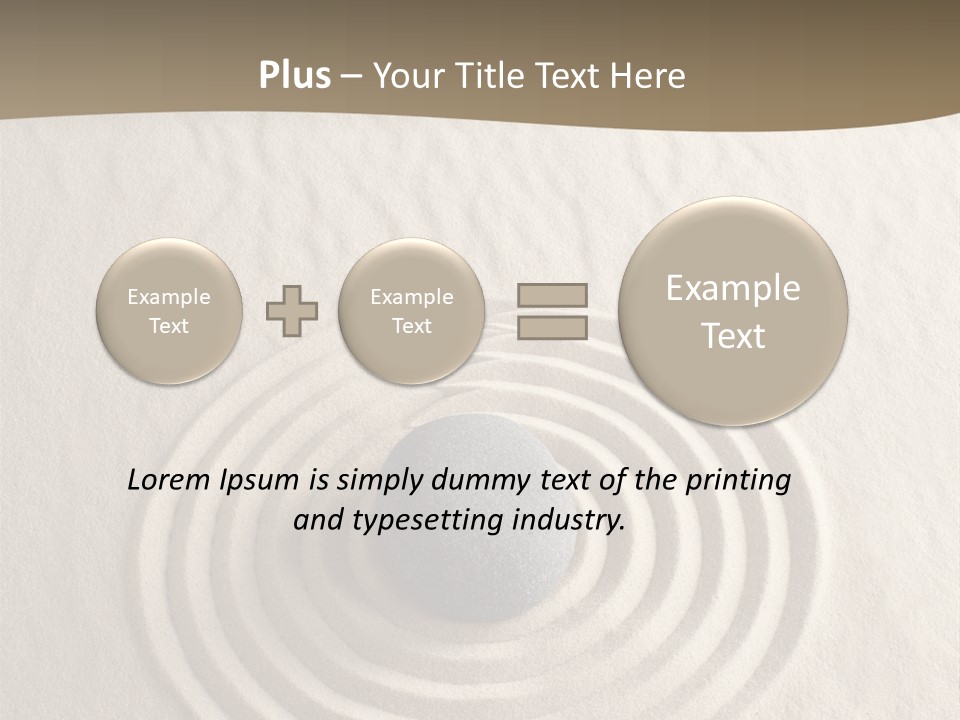 Stone Tranquil Curve PowerPoint Template