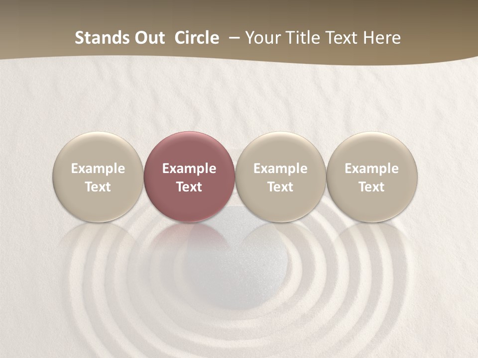 Stone Tranquil Curve PowerPoint Template