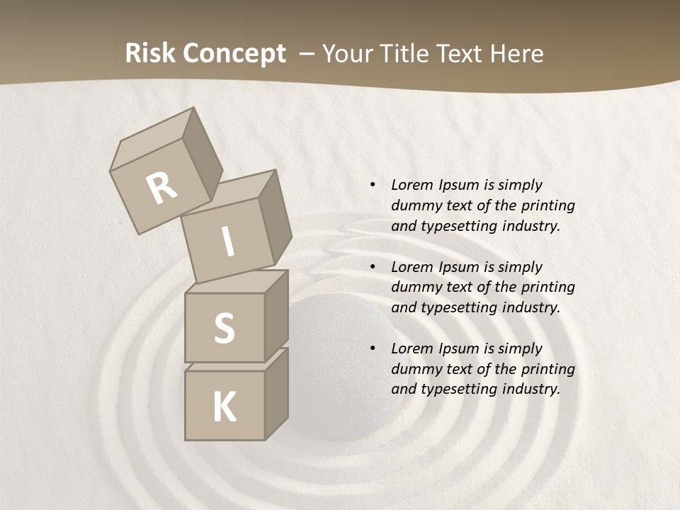 Stone Tranquil Curve PowerPoint Template