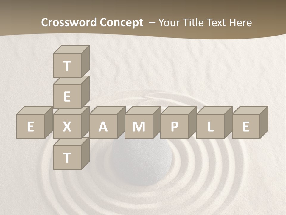 Stone Tranquil Curve PowerPoint Template
