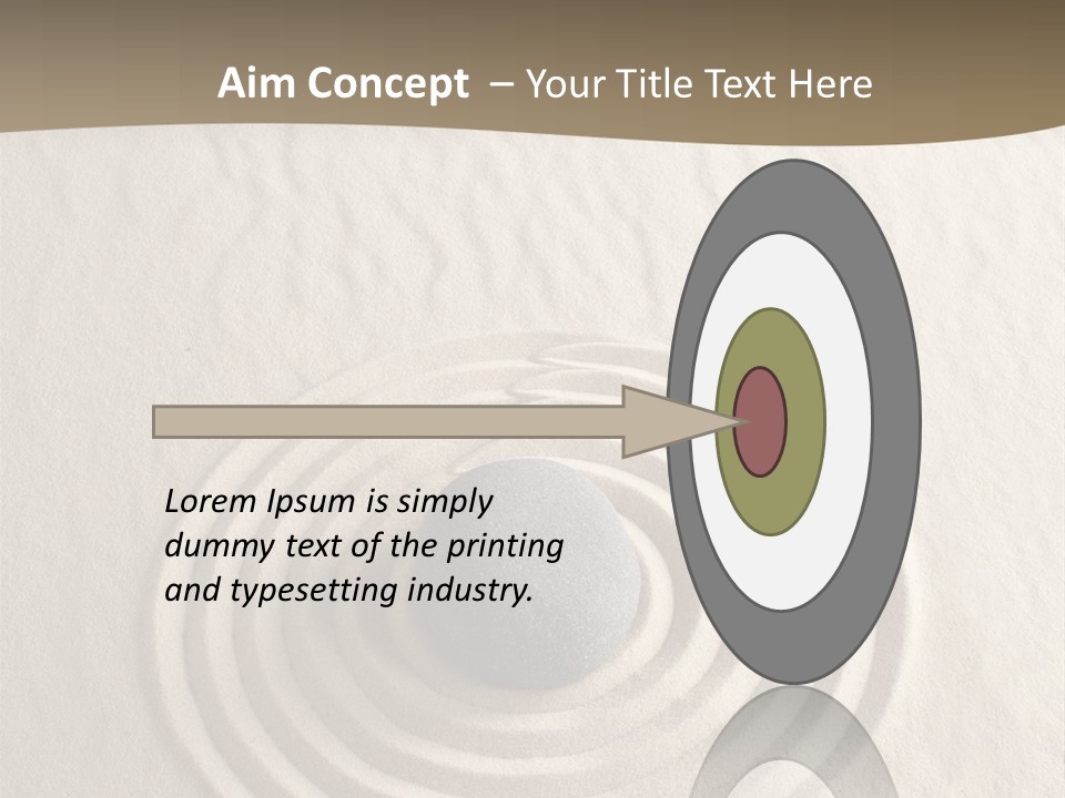 Stone Tranquil Curve PowerPoint Template