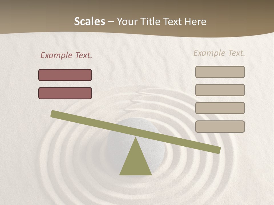 Stone Tranquil Curve PowerPoint Template