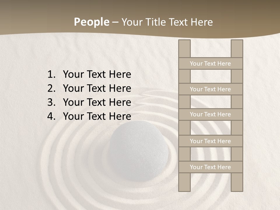 Stone Tranquil Curve PowerPoint Template