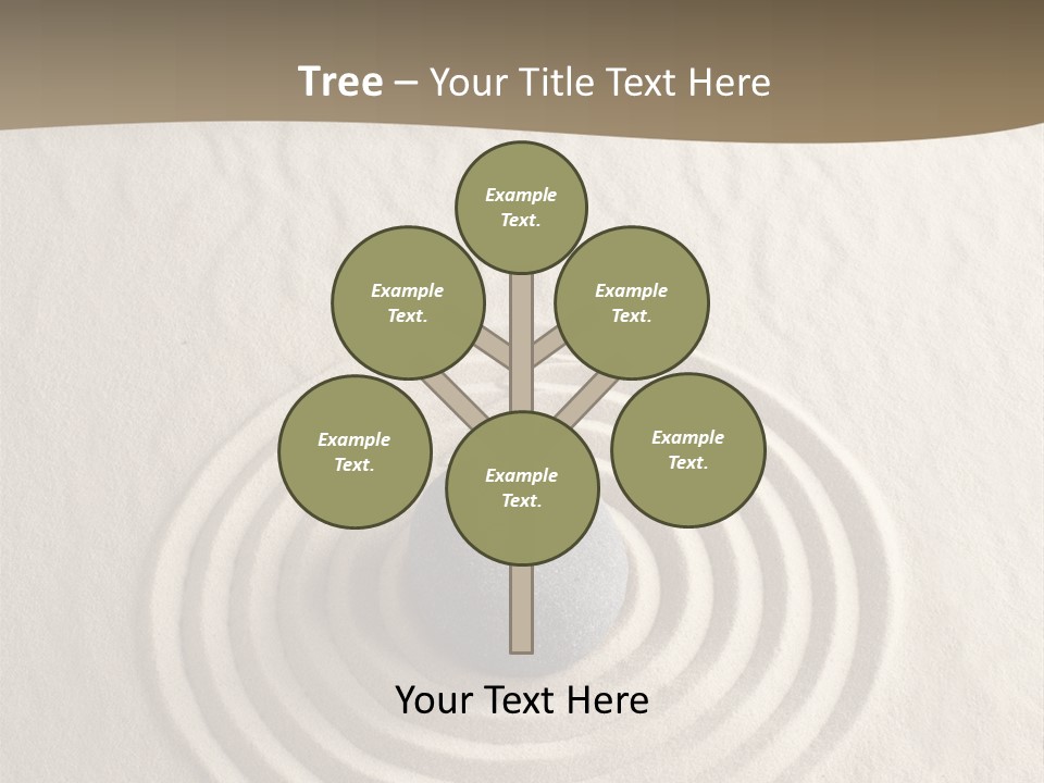 Stone Tranquil Curve PowerPoint Template