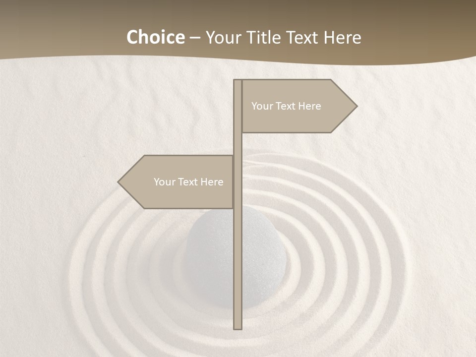 Stone Tranquil Curve PowerPoint Template