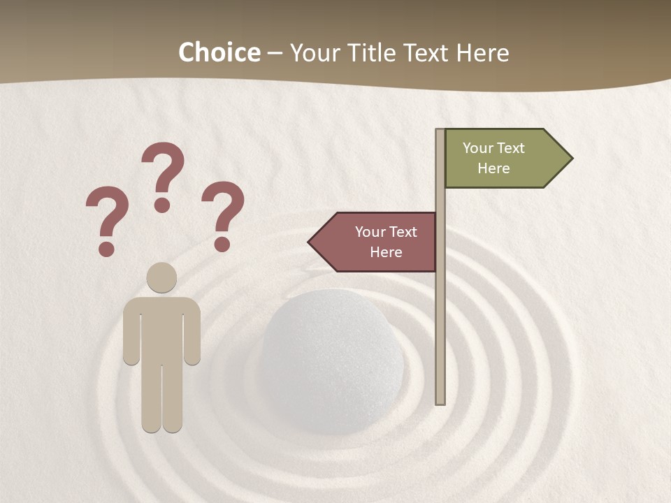 Stone Tranquil Curve PowerPoint Template