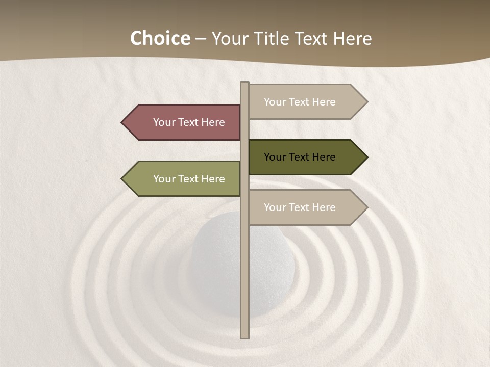 Stone Tranquil Curve PowerPoint Template
