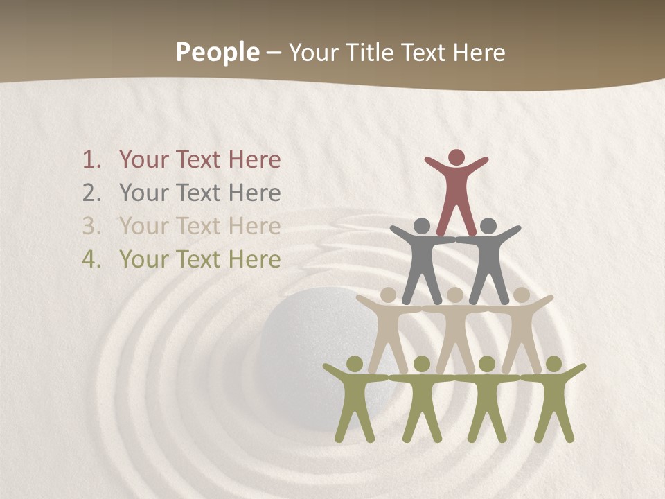 Stone Tranquil Curve PowerPoint Template