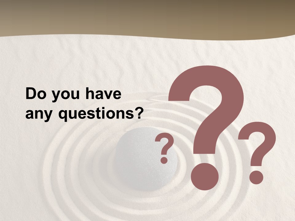 Stone Tranquil Curve PowerPoint Template