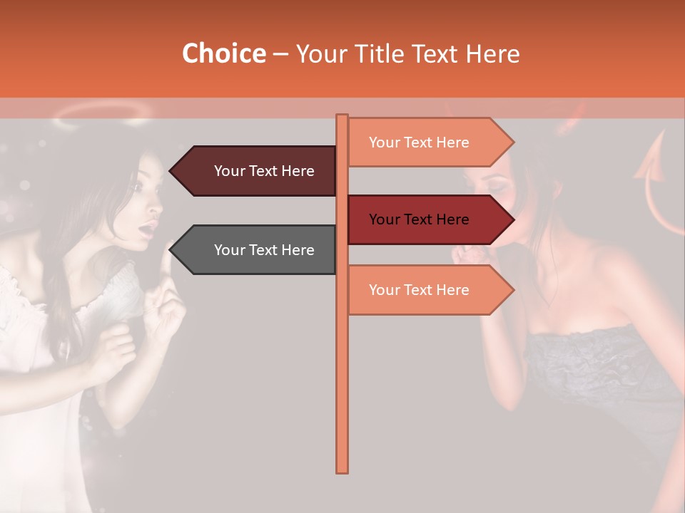 Performers Advise Fishnet PowerPoint Template