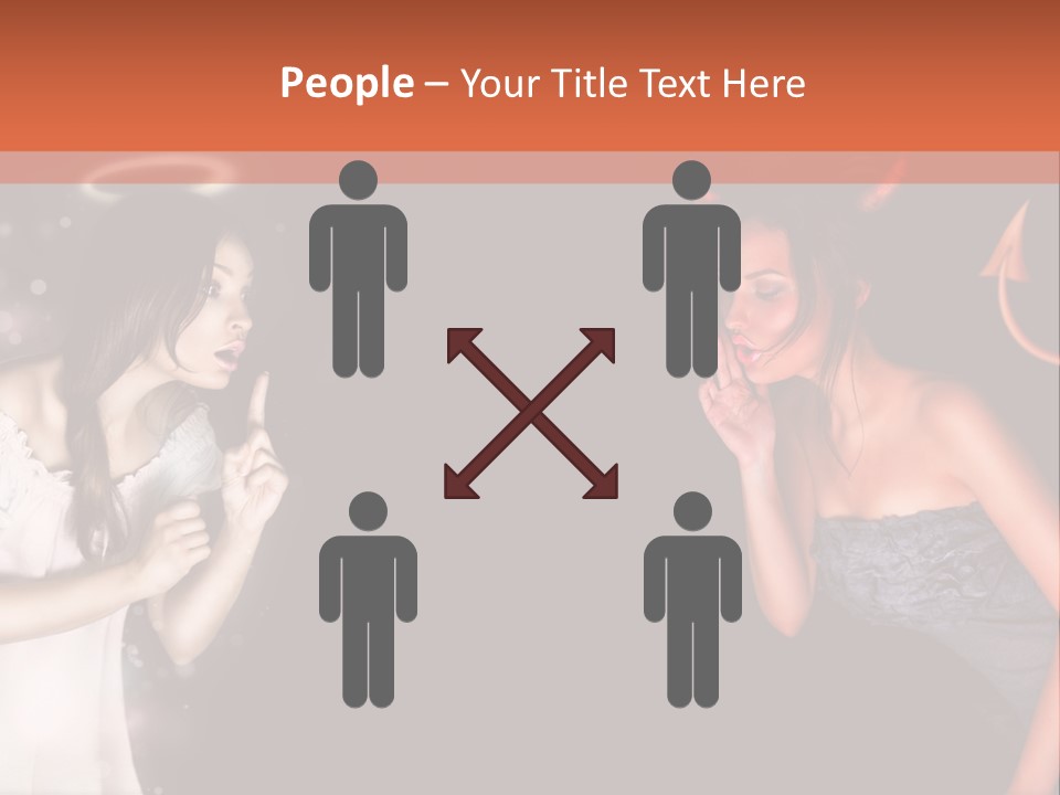 Performers Advise Fishnet PowerPoint Template