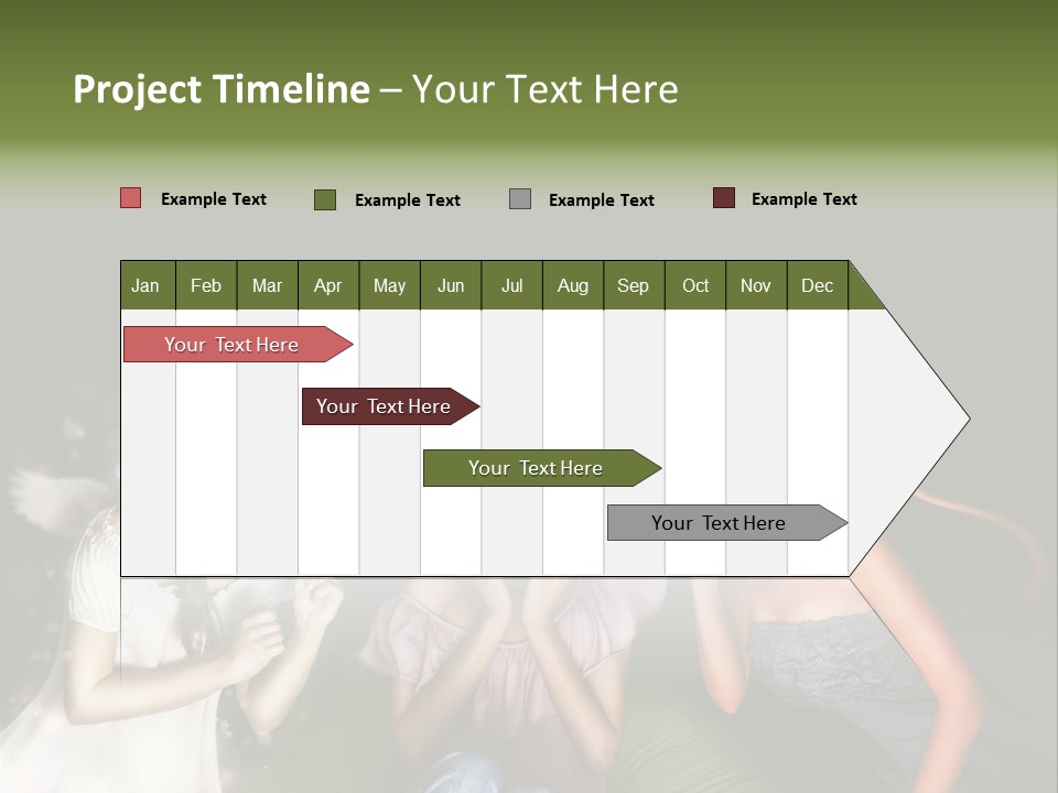 Lady Girl Looking PowerPoint Template