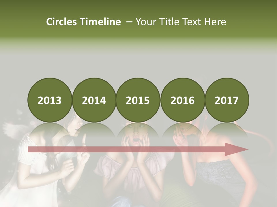 Lady Girl Looking PowerPoint Template