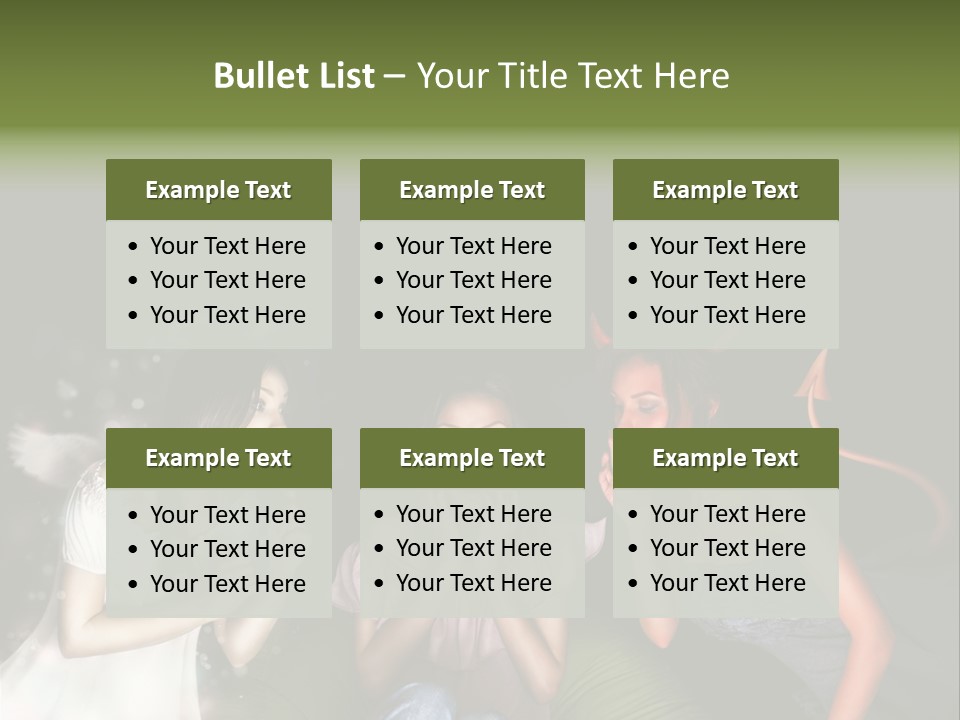 Lady Girl Looking PowerPoint Template