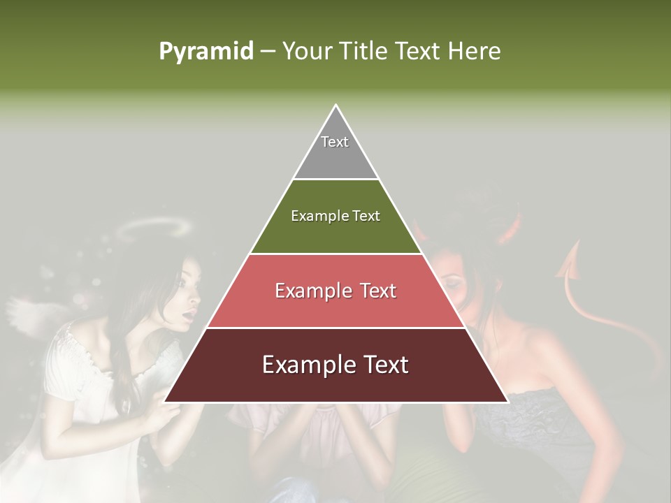 Lady Girl Looking PowerPoint Template