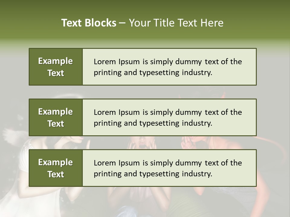 Lady Girl Looking PowerPoint Template