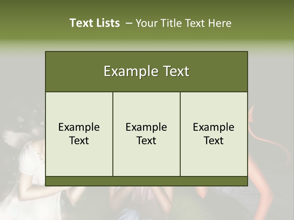 Lady Girl Looking PowerPoint Template