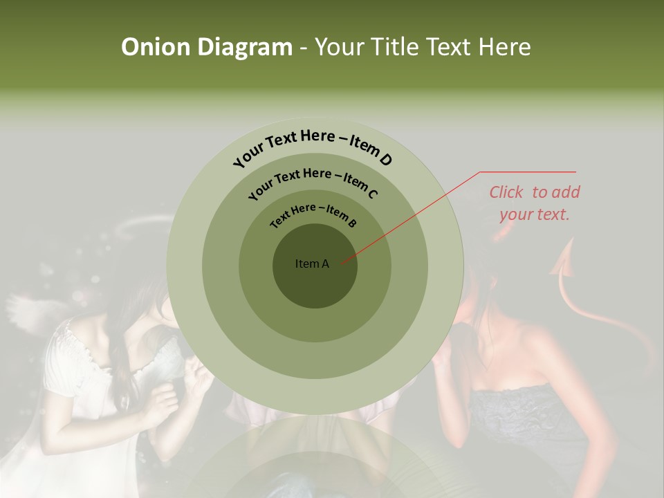 Lady Girl Looking PowerPoint Template