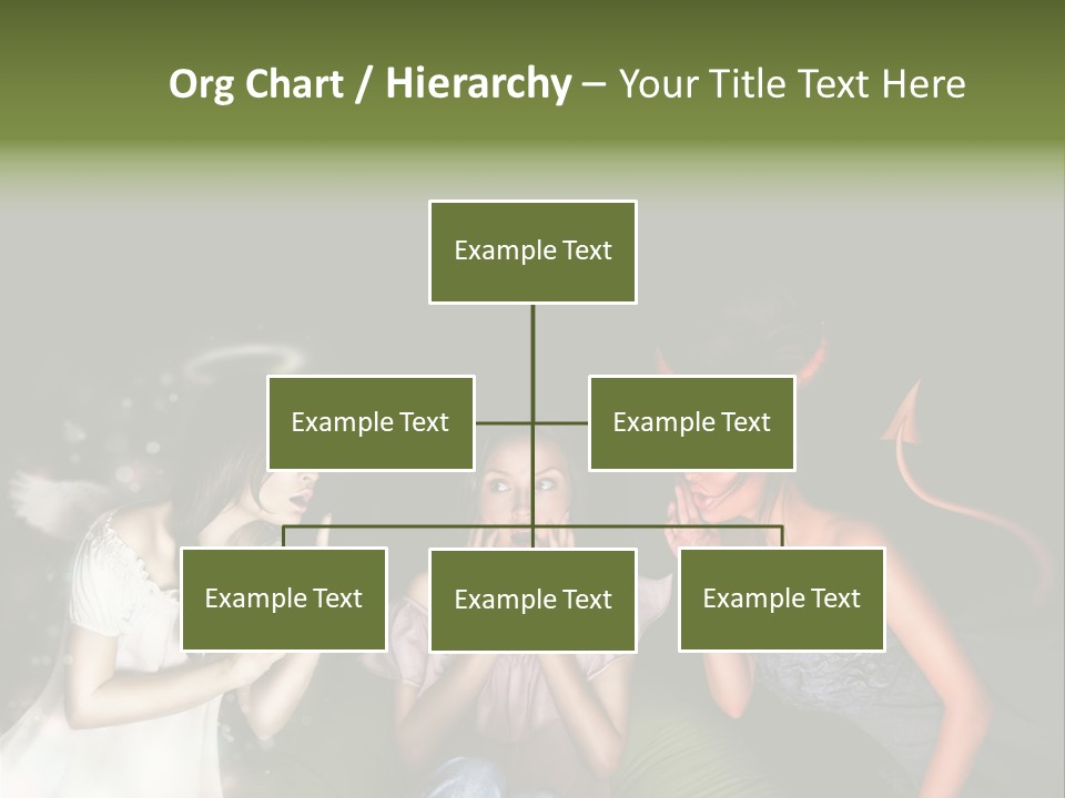 Lady Girl Looking PowerPoint Template