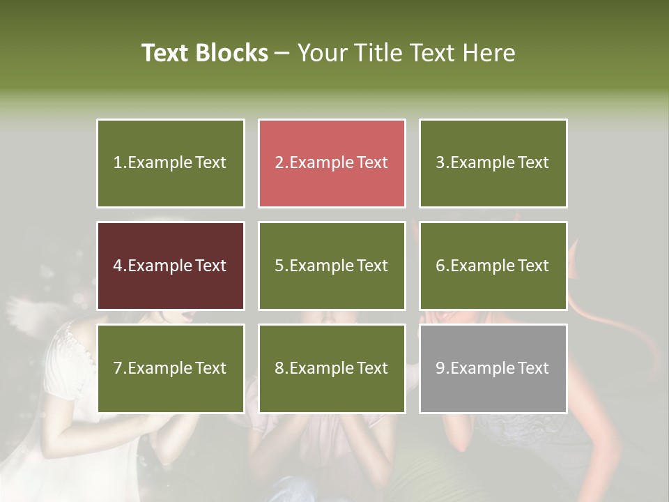 Lady Girl Looking PowerPoint Template