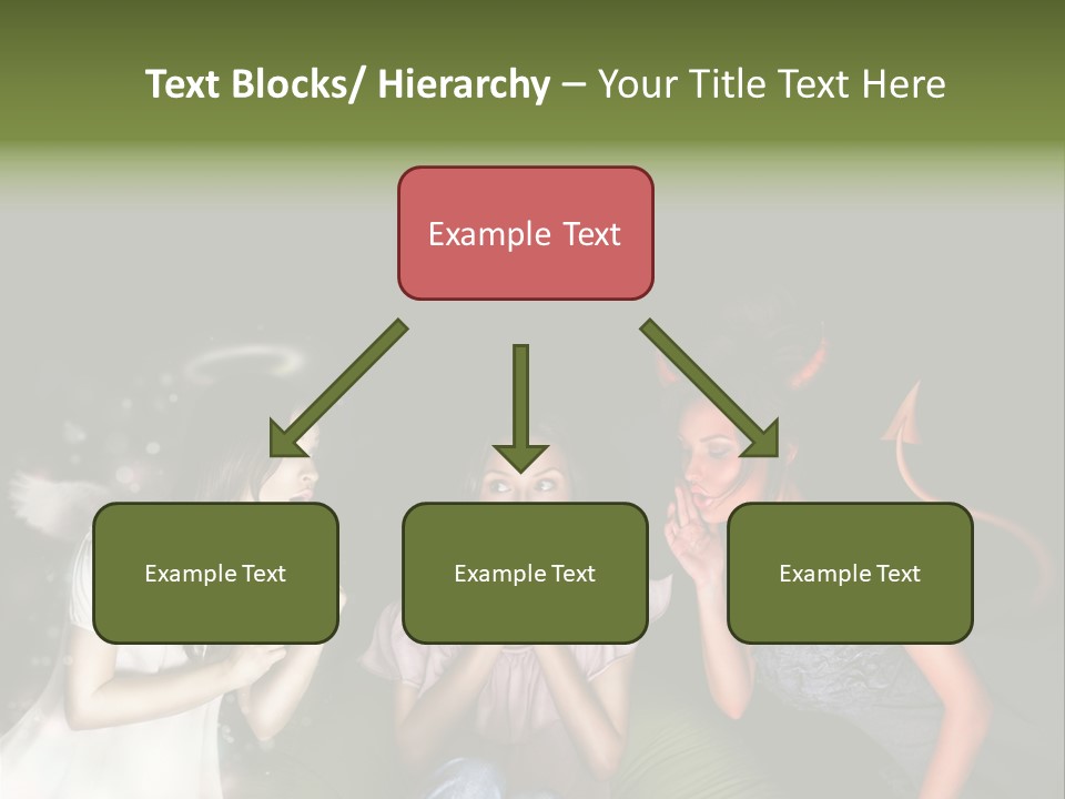 Lady Girl Looking PowerPoint Template