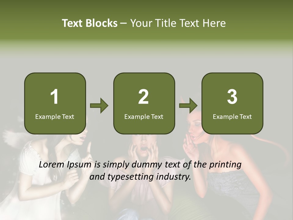 Lady Girl Looking PowerPoint Template