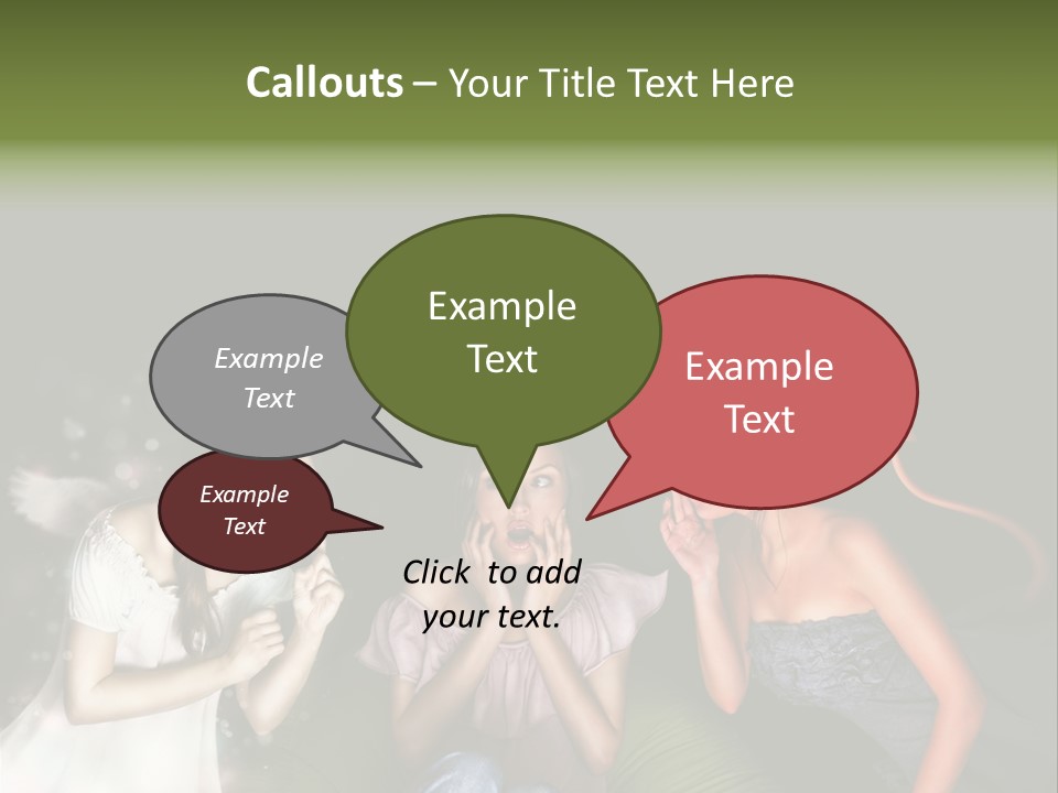 Lady Girl Looking PowerPoint Template