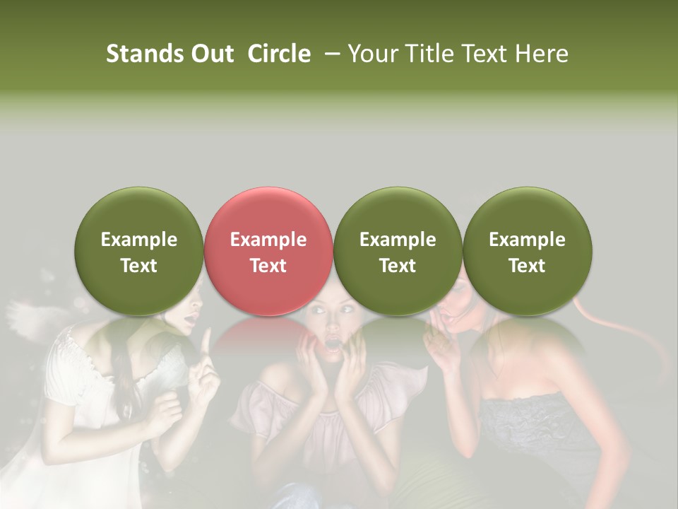 Lady Girl Looking PowerPoint Template