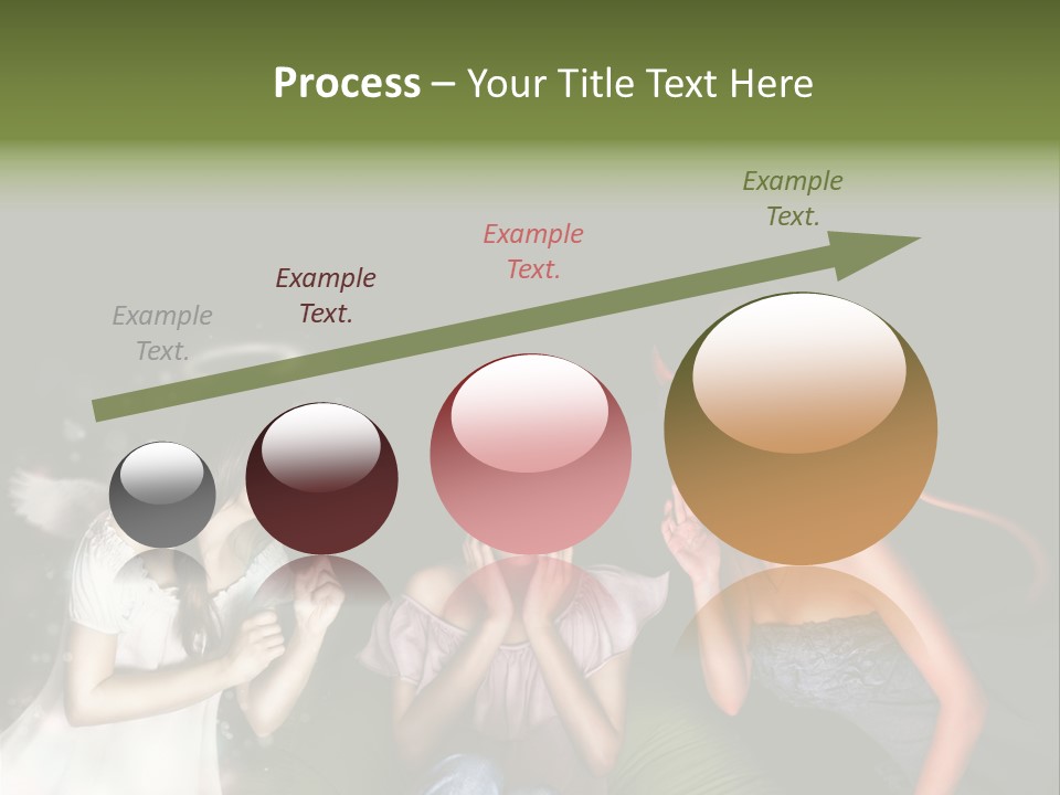 Lady Girl Looking PowerPoint Template