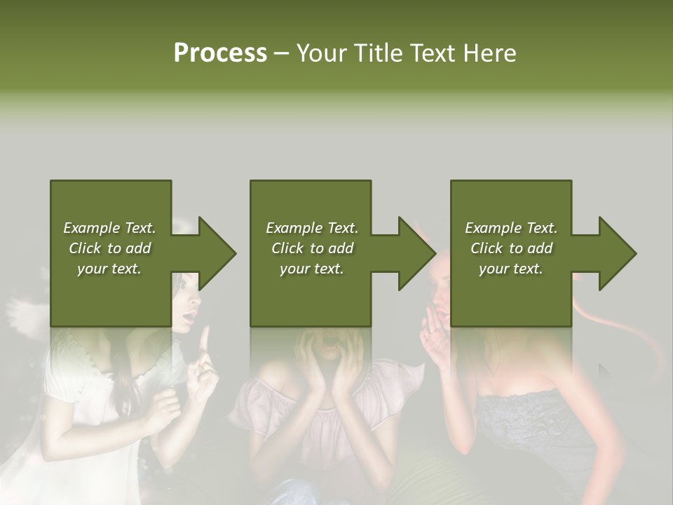 Lady Girl Looking PowerPoint Template