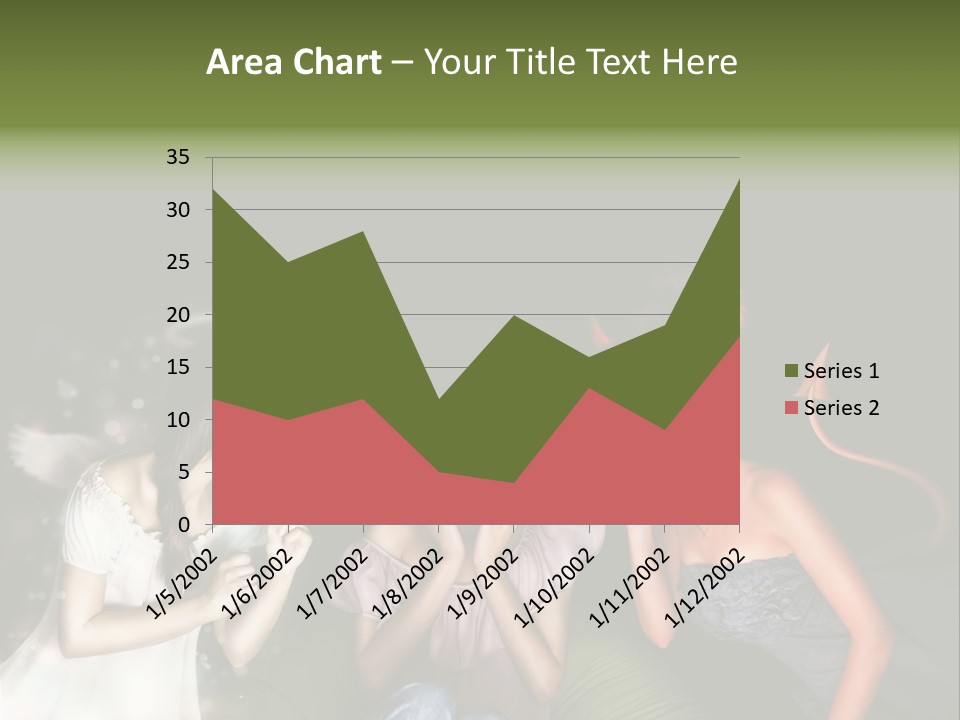 Lady Girl Looking PowerPoint Template