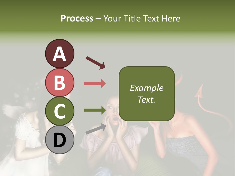 Lady Girl Looking PowerPoint Template