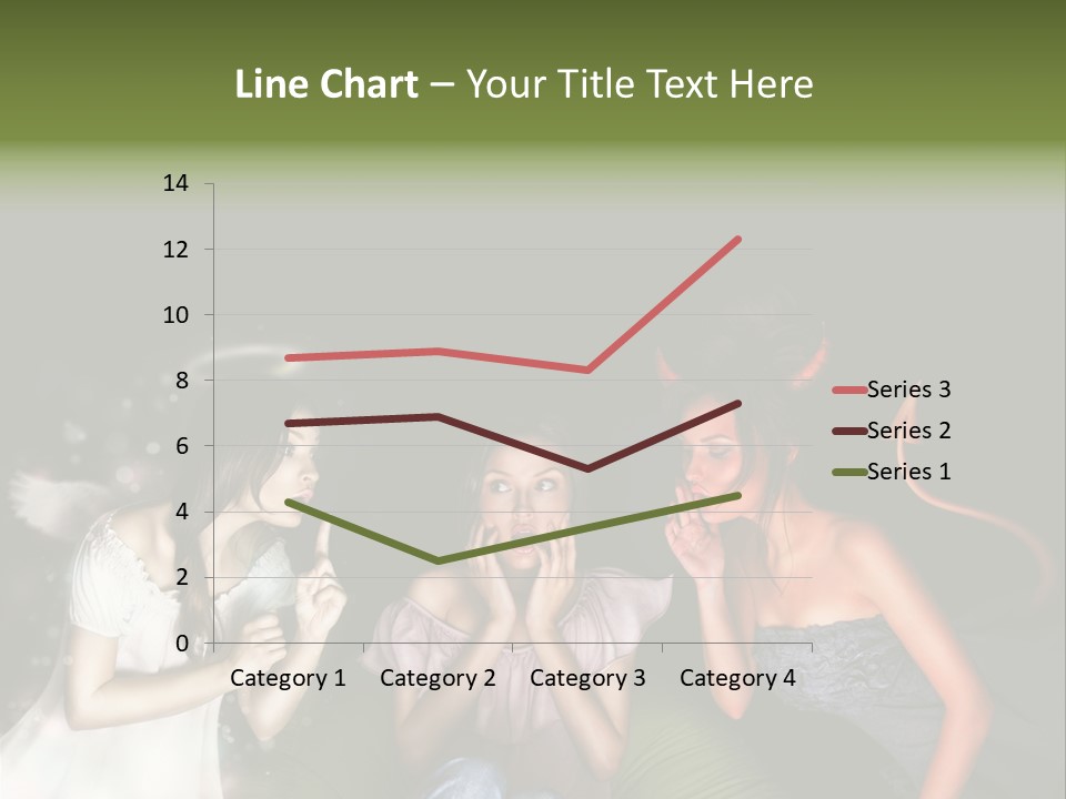 Lady Girl Looking PowerPoint Template