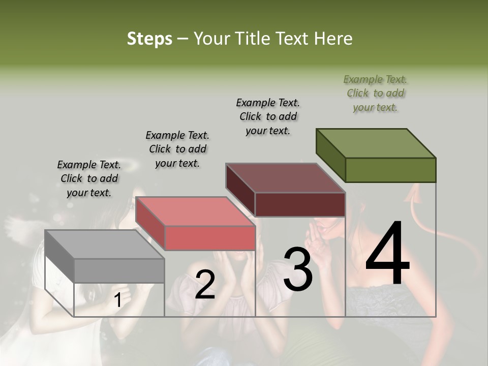 Lady Girl Looking PowerPoint Template