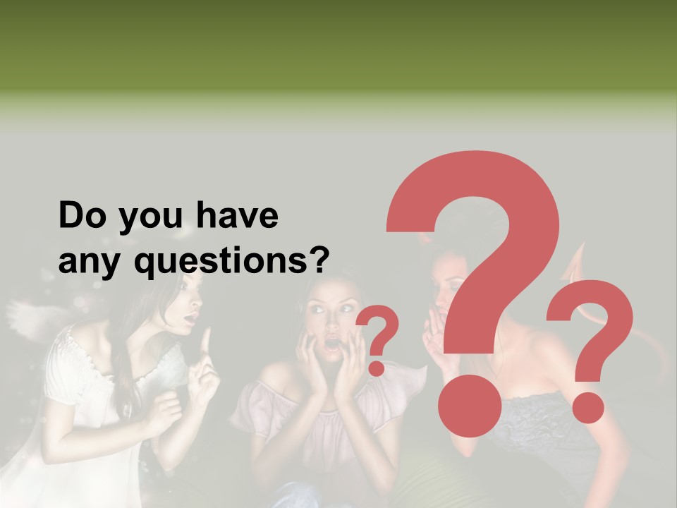 Lady Girl Looking PowerPoint Template