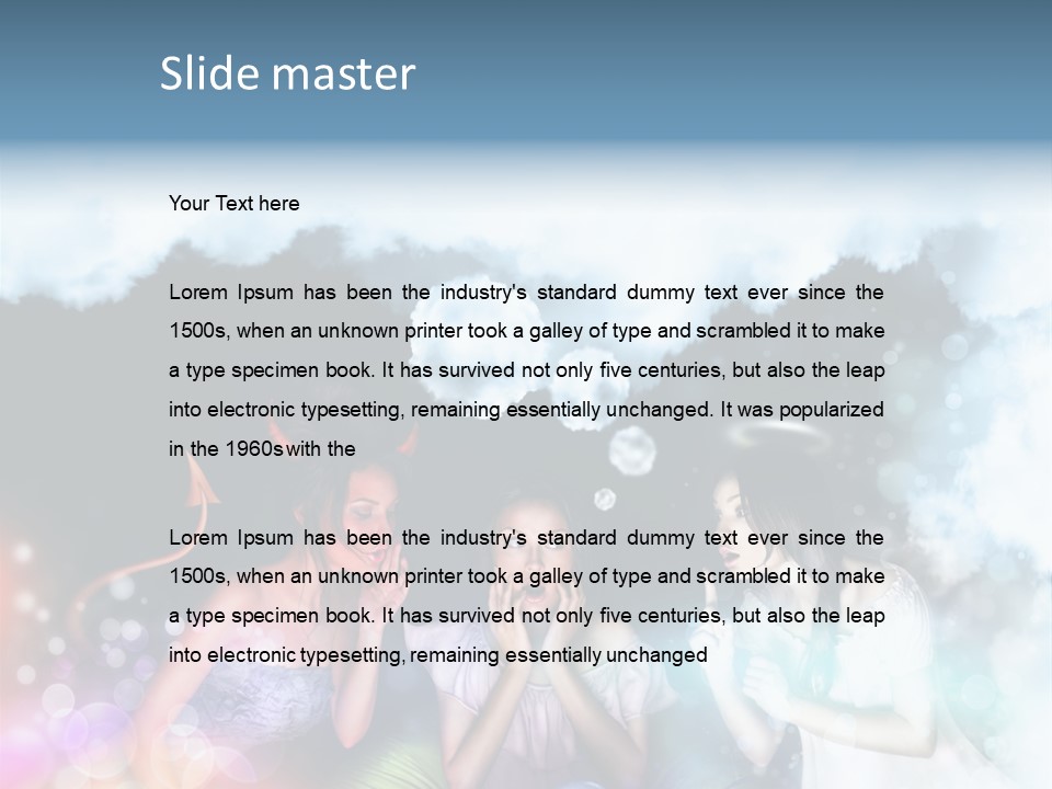 Balance Lucifer Evil PowerPoint Template