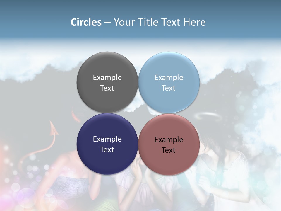 Balance Lucifer Evil PowerPoint Template