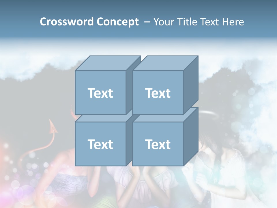 Balance Lucifer Evil PowerPoint Template