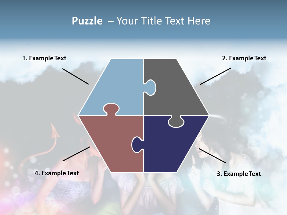 Balance Lucifer Evil PowerPoint Template