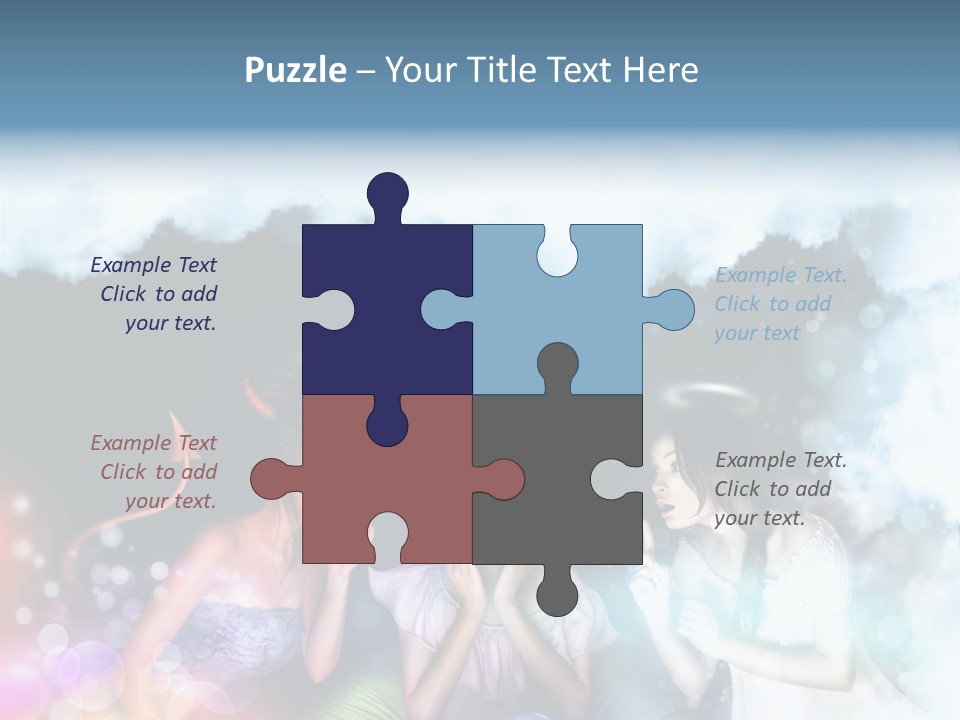 Balance Lucifer Evil PowerPoint Template