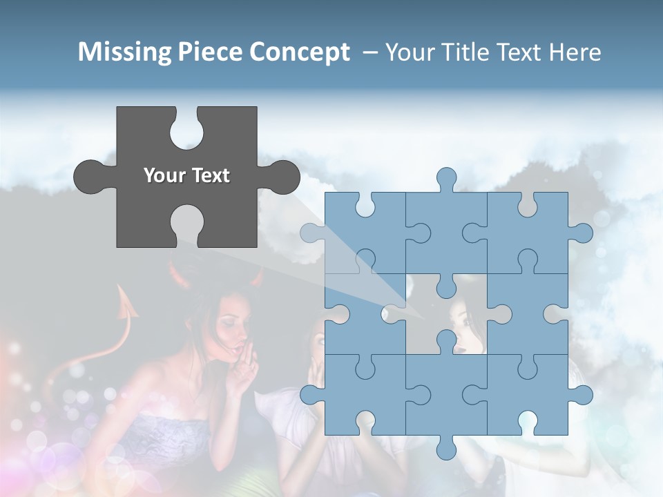 Balance Lucifer Evil PowerPoint Template