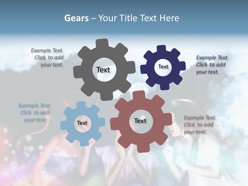 Balance Lucifer Evil PowerPoint Template