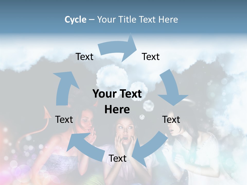 Balance Lucifer Evil PowerPoint Template