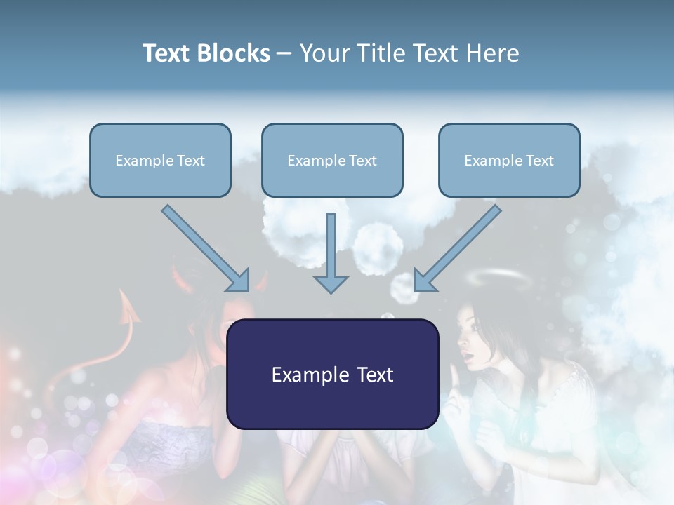 Balance Lucifer Evil PowerPoint Template
